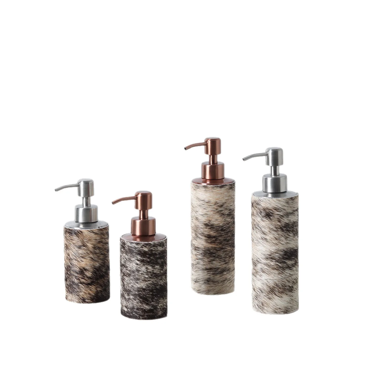 Horsehair stainless steel lotion bottle hand sanitizer bottle wash kit hotel home bathroom supplies bathroom ornaments