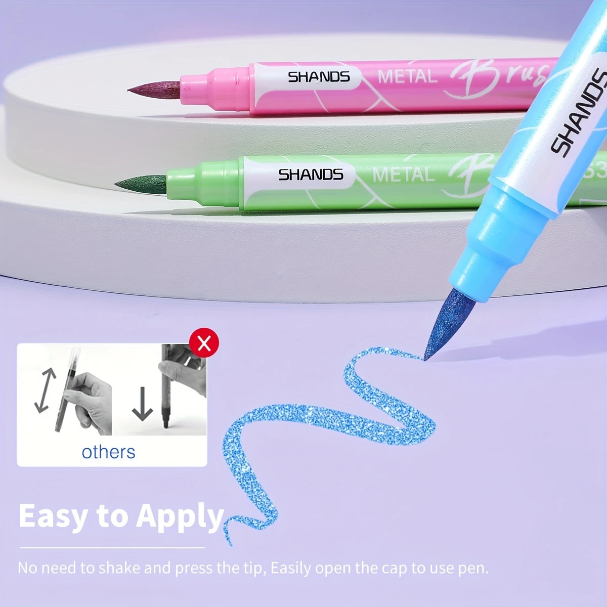 6/12 Pieces Double-ended Color Markers, Art High-value Hand-painted Pens, Suitable for Adults and Children School Office Gifts image 4