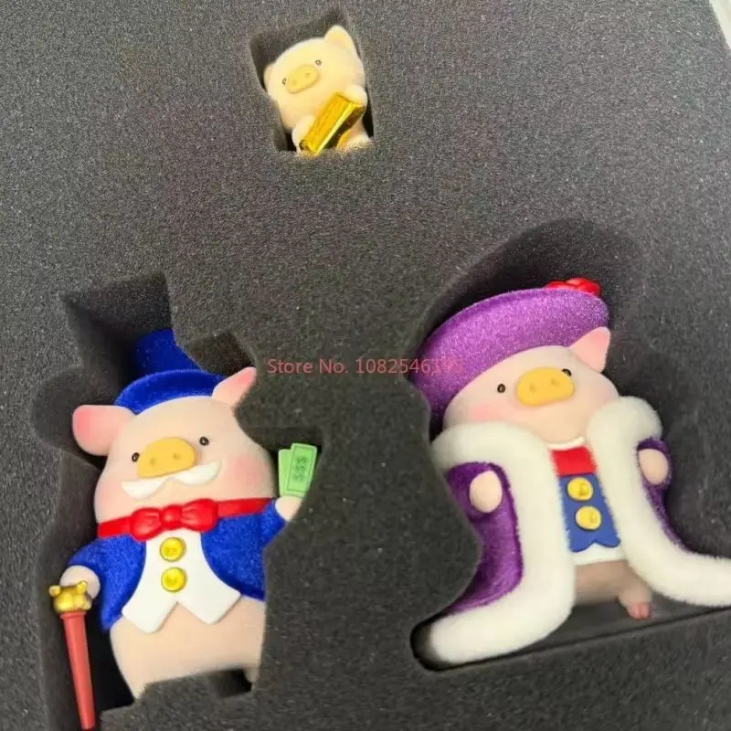 本物のルル豚月光ロマンスシリーズハンギングカードアニメアクションフィギュアトレンディなおもちゃかわいい漫画デスク装飾品大人のギフト