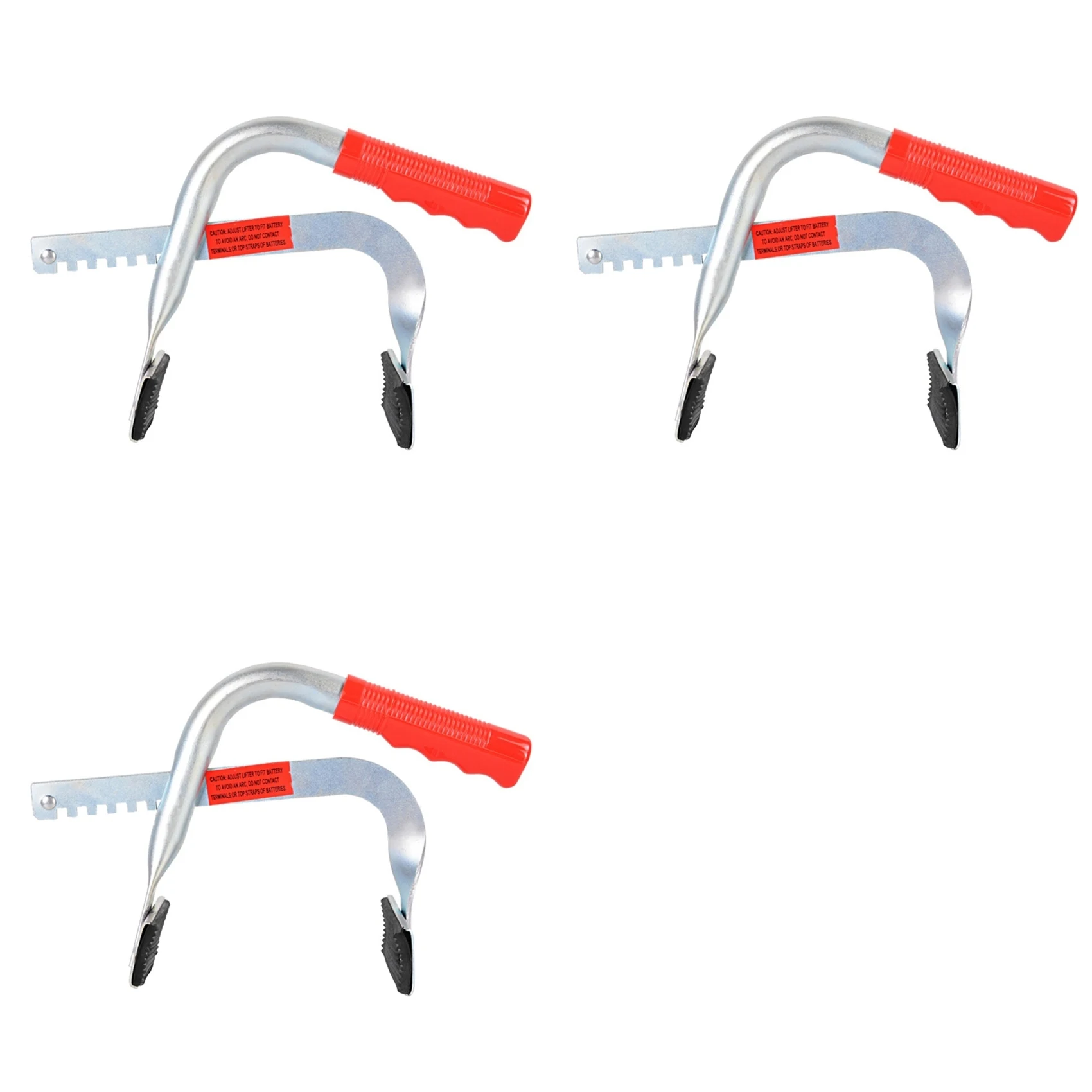 Precise 3X Battery Holder, Grab, Lift And Carry Top Or Side Column Batteries, Rubber Pads Hold Batteries Securely