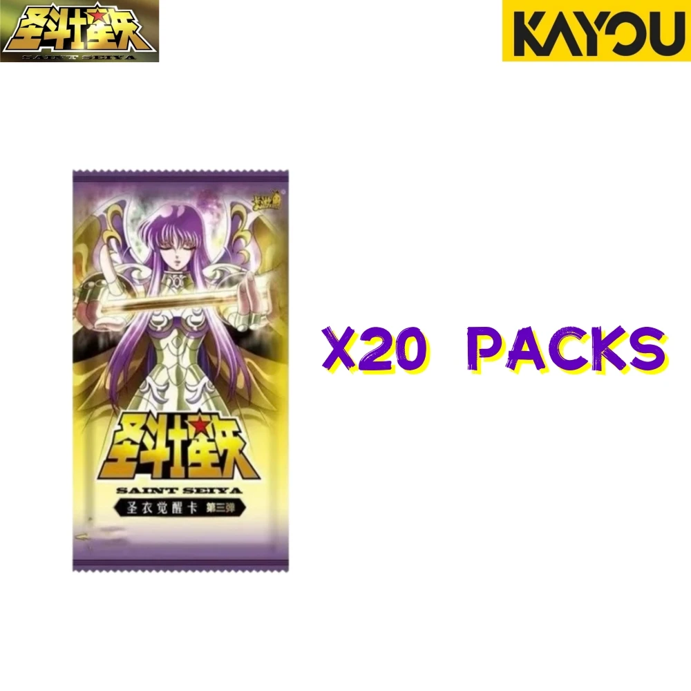 Cartes Kayou Saint Seiya 50 paquets Tier4Wave3 sans boîte carte Anime TCG Athena Marin Shaina carte à jouer à collectionner jouet et cadeaux de loisirs