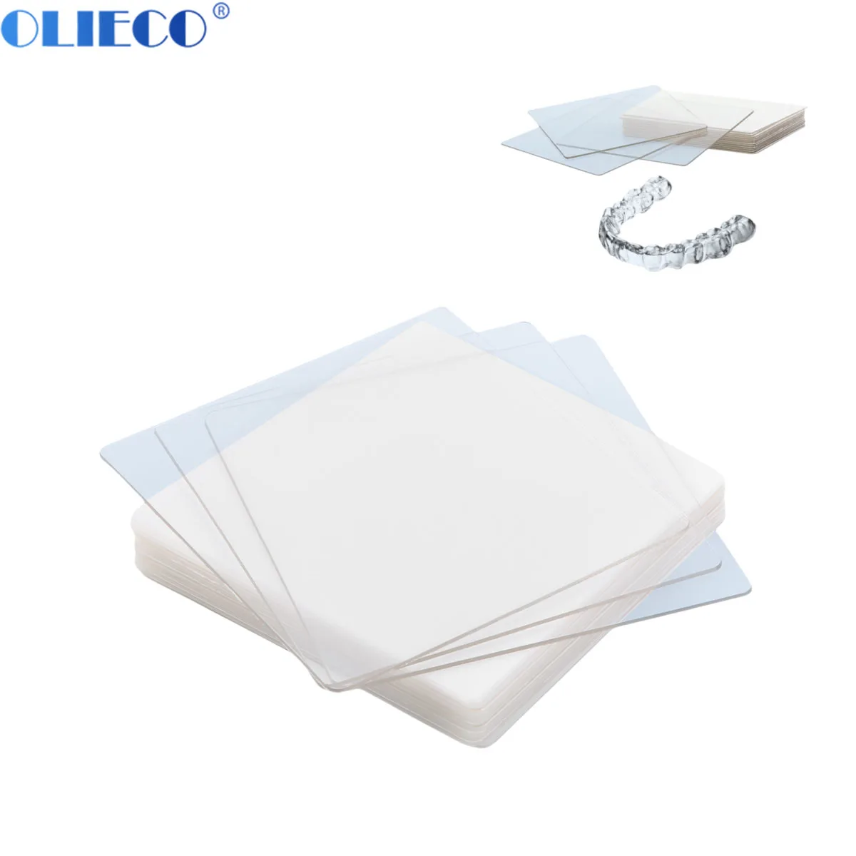 

Dental Orthodontic Splint Retainer Vacuum Forming Sheet Soft and Hard Plastic 1.0/1.5/2.0mm Dental Lab Thermoforming Material