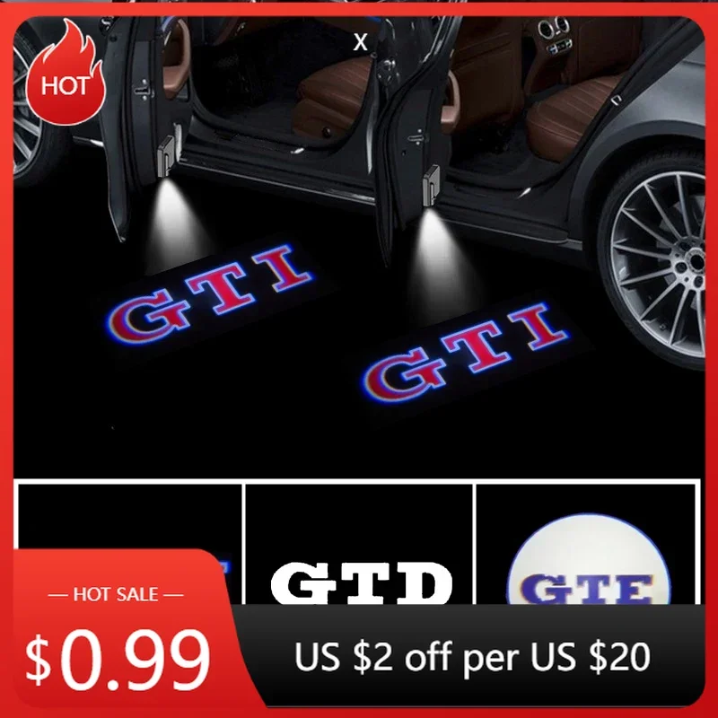 

Для VW VOLKSWAGEN 2026: Новые 2 шт. светодиодных проекторов-подсветки дверей для VOLKSWAGEN VW Golf 5 6 7 GTI GTD GTE Sagitar Toura
