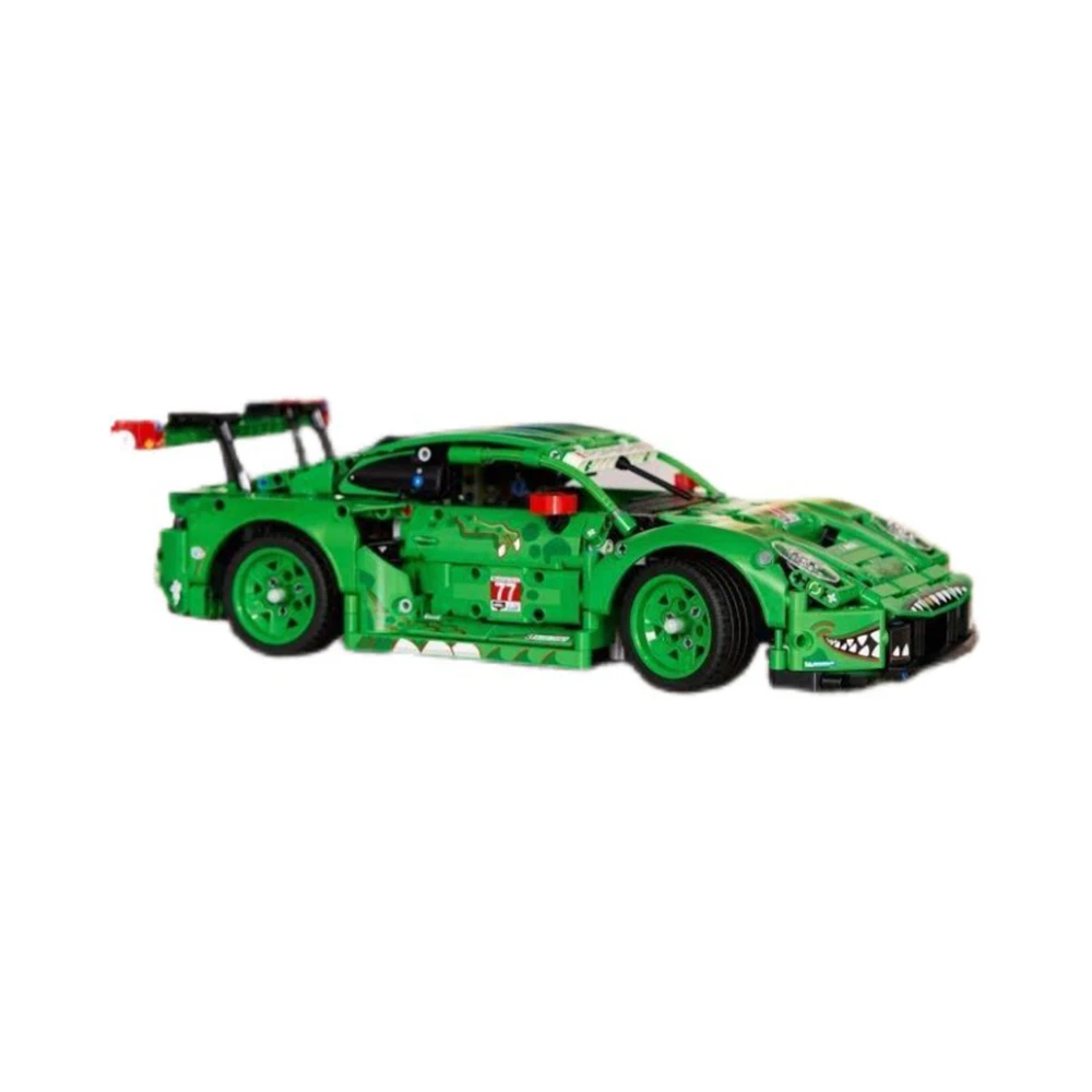 

China Building Block Technology Machinery Group Green Dinosaur Supercar Model Children's Educational Assembly Toy Birthday Gift