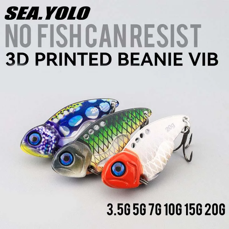 Sea. Yolo Metal Long-range VIB Hard Bait Biomimetic Treble Hook Vibration Lure Baits Perch Fishing Bait Fishing Accessories