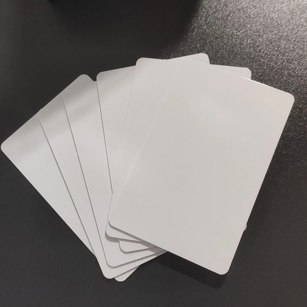 

PVC White Card Blank Tag Ornament Pendant Label Labeling Tags Paintable Plastic Labels Hanging Merchandise Tabs