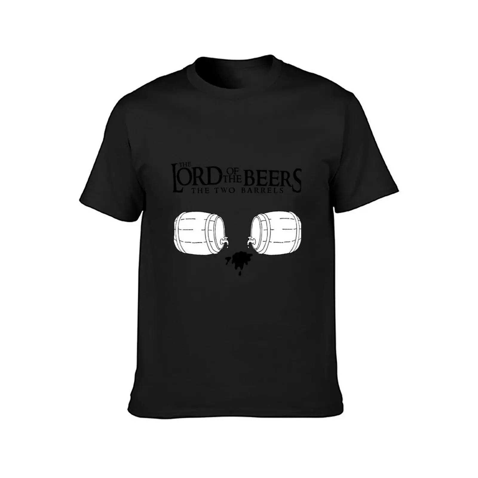 Lord of the Beers - The Two Barrels T-Shirt anime funnys boys animal print t shirts for men pack