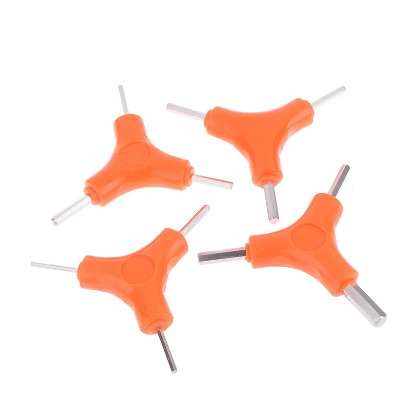 Conjunto de chave sextavada 3 em 1 de 2,5/3/4/5/6/8 mm feita em aço cromo-vanádio; Ideal para ferramentas de cuidado de bicicletas