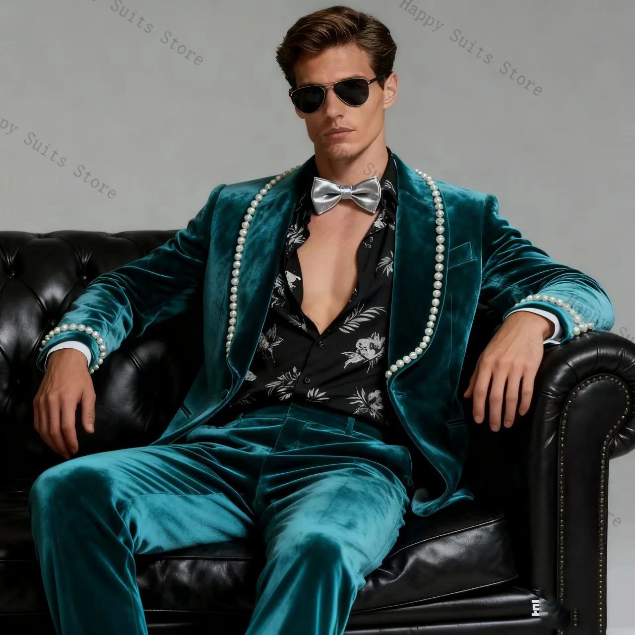 

Мужской костюм из зеленого вельвета Pearls, 2 предмета: пиджак + брюки, для жениха, формальный офисный костюм, свадебный смокинг, куртка на заказ