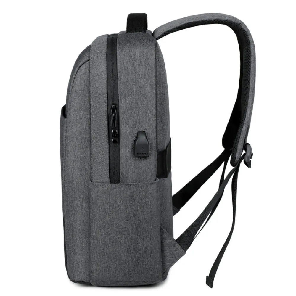 Large Capacity Men Backpack Oxford Cloth with USB Charging Port Student School Bag Waterproof Streetwear Laptop Bag Male Boys