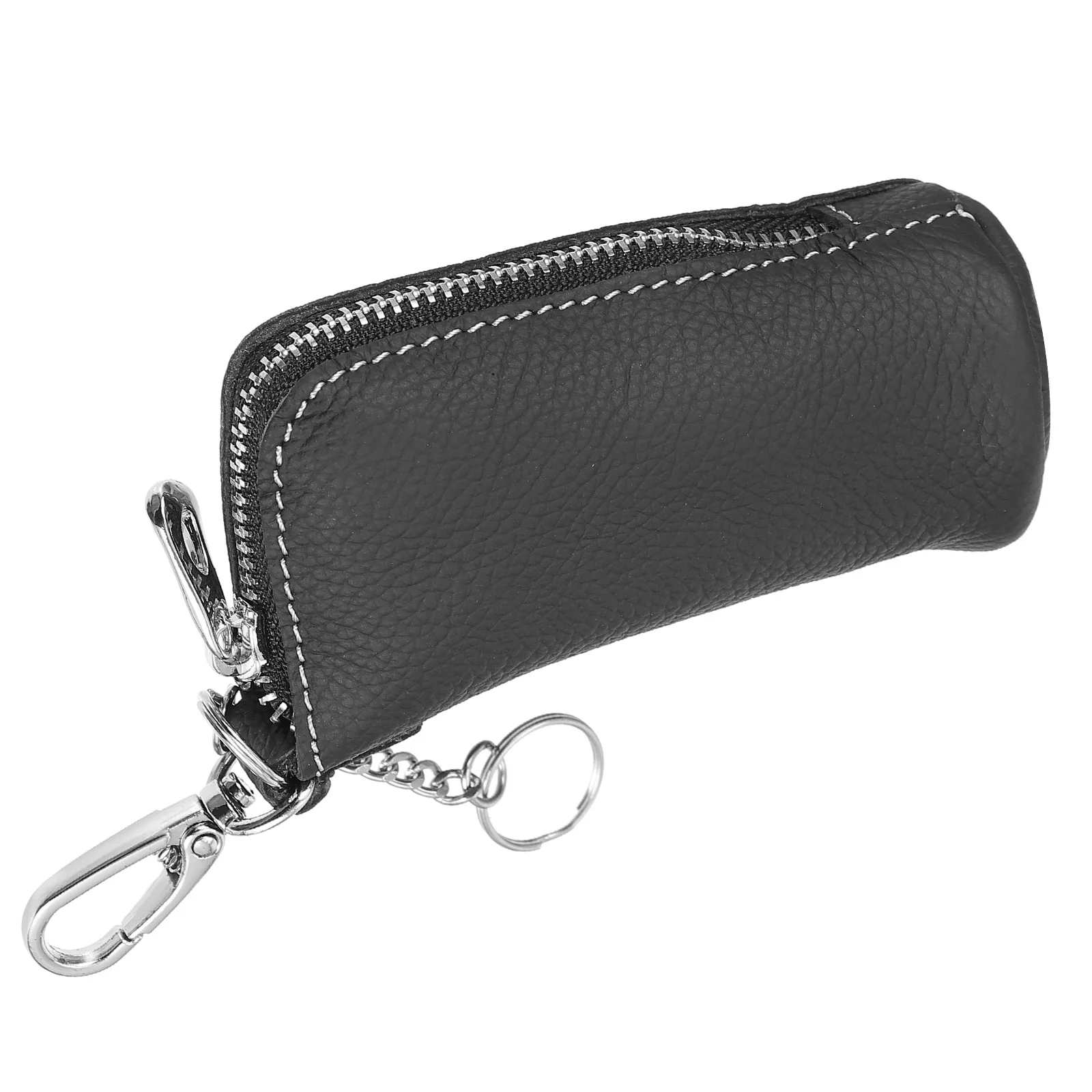 

Mini Coin Bag Key Purse Pouch for Women Men Smooth PU Wallet Durable Metal Hook Zipper Small Change Holder Birthday Gift