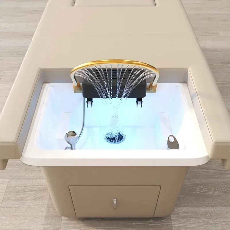 Silla de peluquería cosmética para estilista, sillón multifuncional ajustable para champú y estilismo, muebles de salón