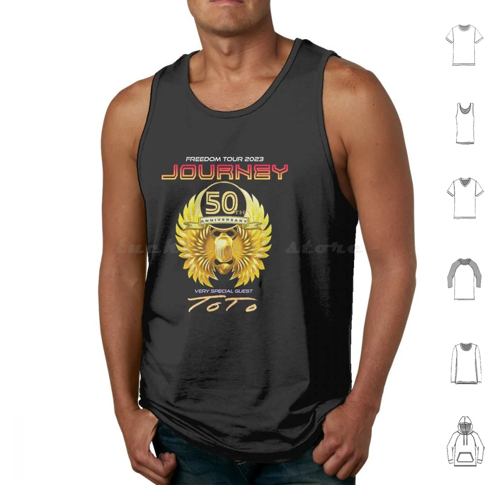 Jrny 50th Anniversary Tour 2023 Tank Tops Print Cotton Tour 2023 Vintage Retro Live Concert Tickets Halloween Creepy