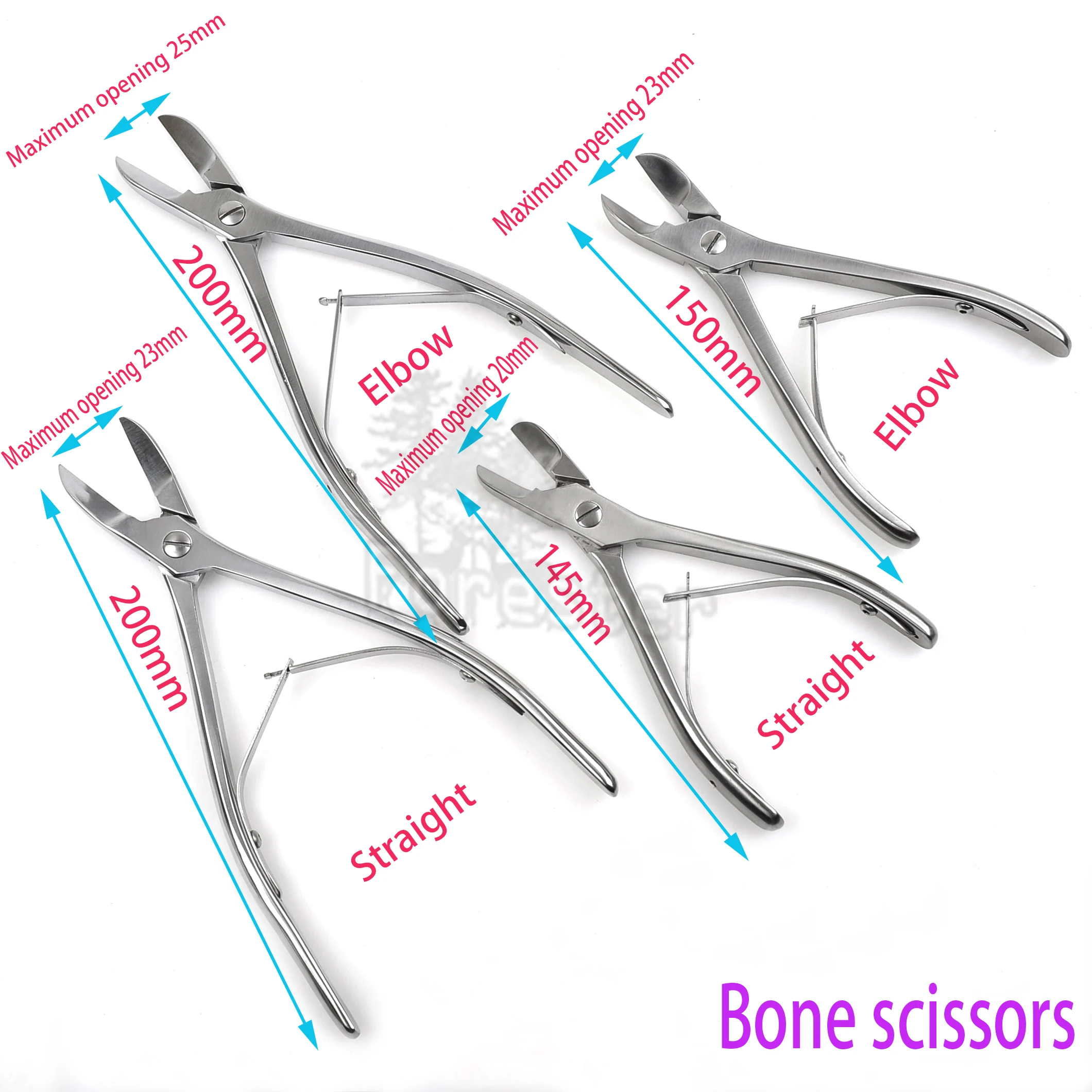 

Veterinary Orthopedic Single Joint Bone Scissors Bone Straight Curved Biting Scissors Orthopedic Surgery Instrument 1pcs