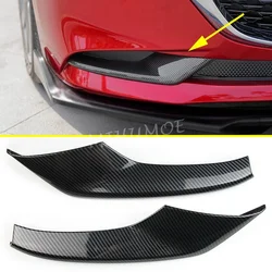 Carbon Fiber Front Bumper Fog Light Trims Cover For Mazda 3 Sedan BP 2019 2020 2021 2022 2023 2024