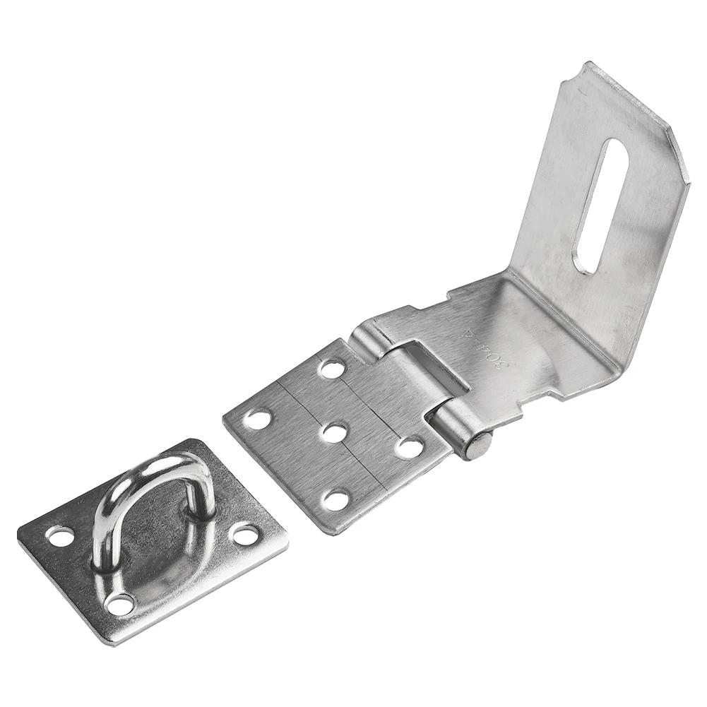 Stainless Steel Door for Lock Buckle Hasp Staple Gate Door Shed Latch Lock Plate Door Latch Clasp For Padlock Security