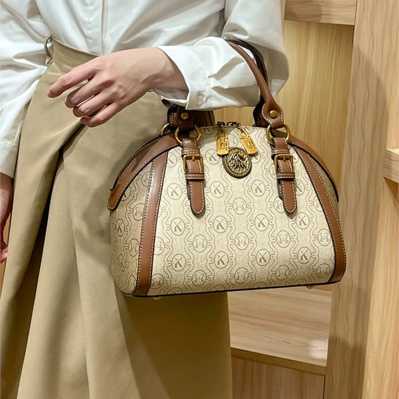 

Women's fashion luxury brand handbag, new 2025 autumn and winter high-end shoulder bag, designer retro crossbody bag