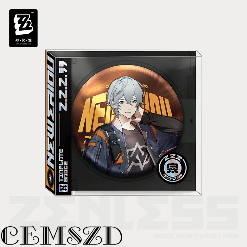[Genuine] Game Zenless Zone Zero ZZZ Pyrois Wise Belle Cosplay Tin Badges Anime Brooches Accessories Cartoon Halloween Gifts view 2