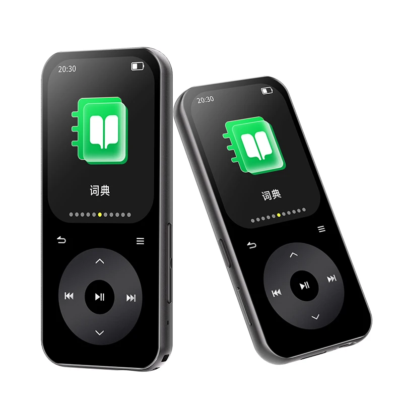 مشغل MP3 محمول جديد 2025 للطلاب مع بلوتوث 5.4، صوت بدون فقدان، شاشة عالية الدقة 2.01 بوصة، عمر بطارية طويل 35 ساعة