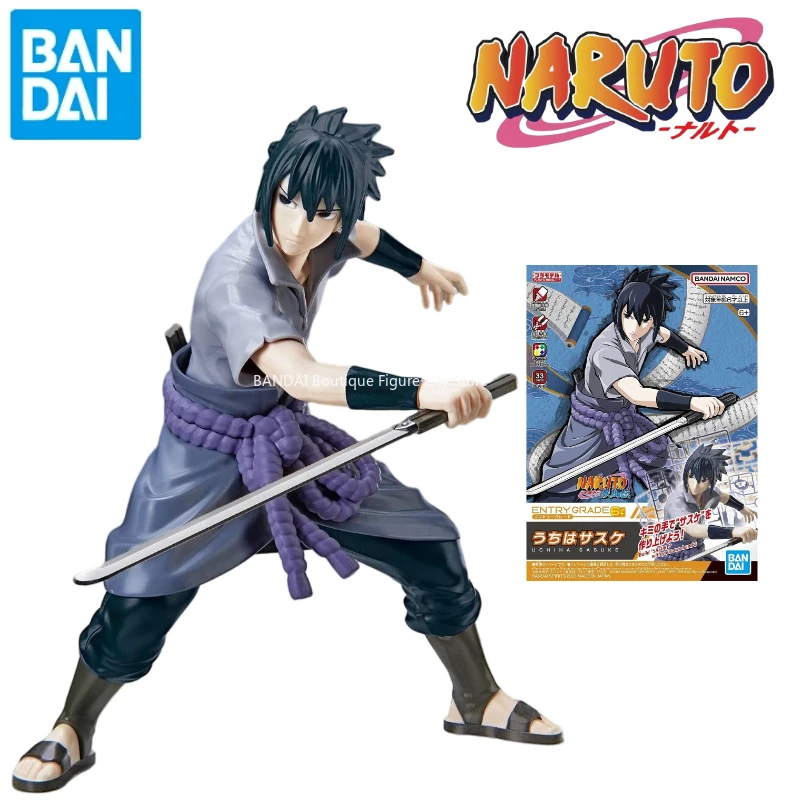 

In Stock Genuine Bandai Anime NARUTO Sasuke Uchiha EG Assembly Model Toy Action Figure Gift Collectible Ornaments