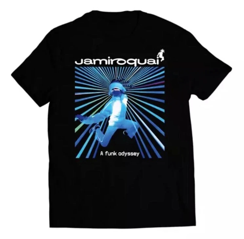Jamiroquai A Funk Odyssey T-shirt, Men's Shirt, Pure Cotton Casual Loose Streetwear Shirt  vintage t shirt men clothing