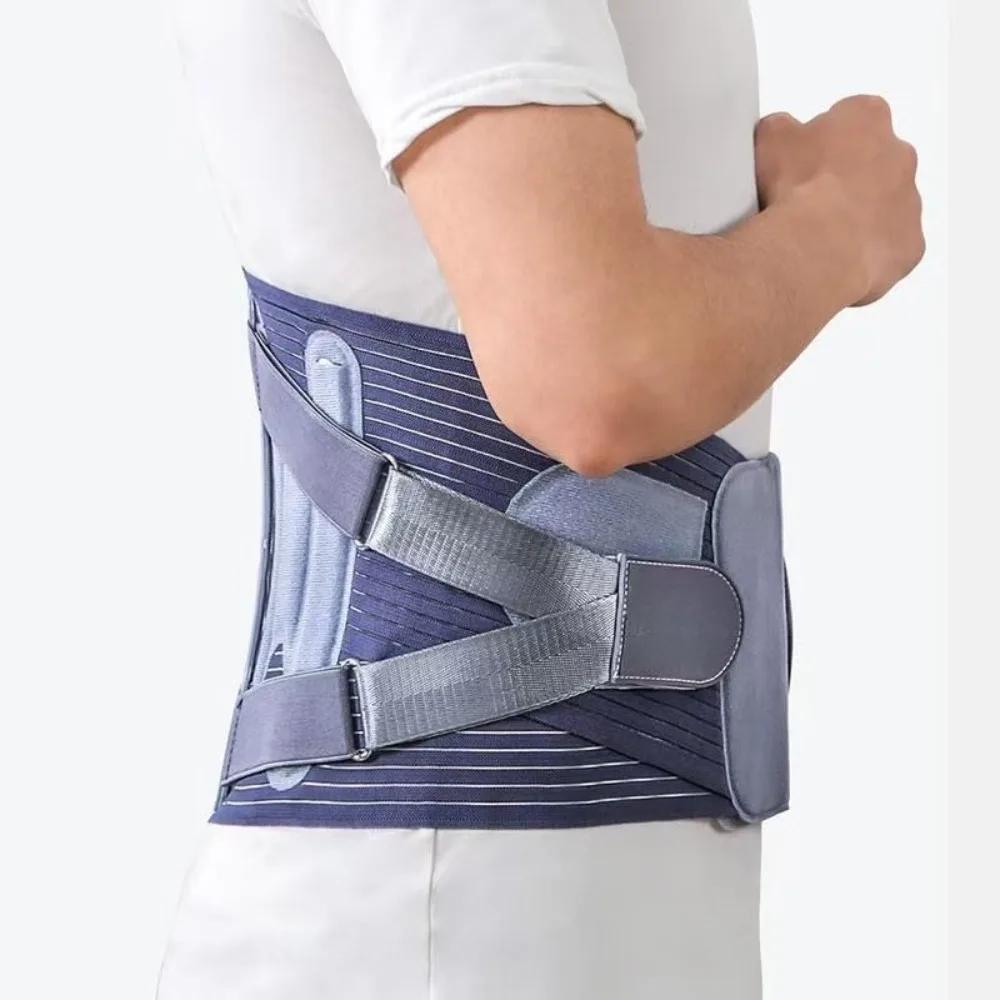 Waist Lumbar Lower Back Support Belt for Sciatica, Herniated Disc, Scoliosis Back Pain Relief, with Dual Adjustable Straps