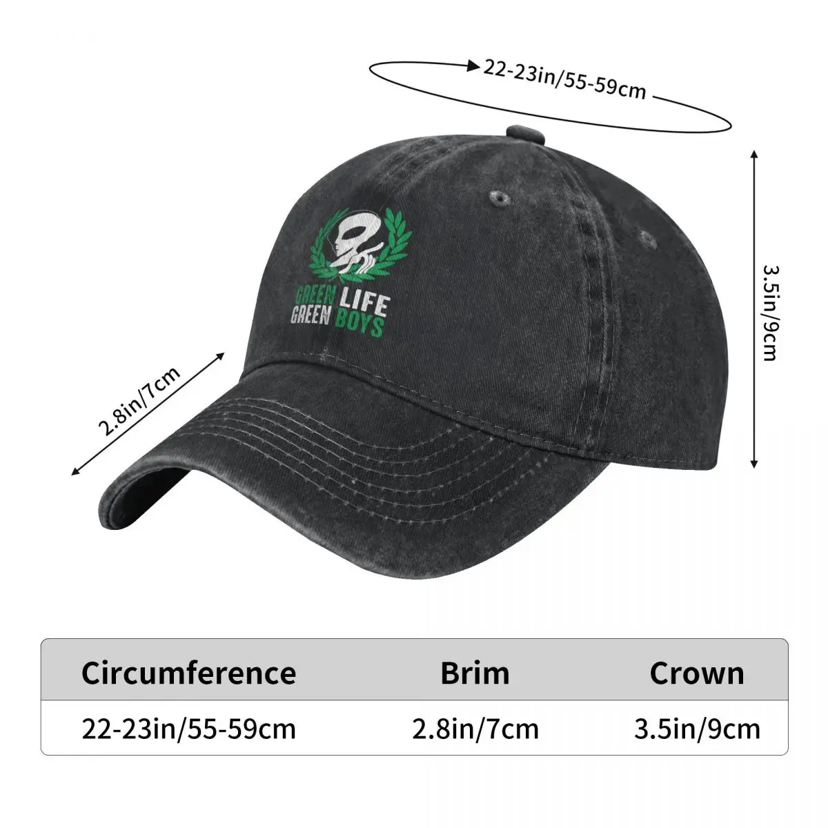 الدار البيضاء Ultras Green Boys Green Life Green Boys قبعة بيسبول عصرية بلغت ذروتها قبعة رجالية قبعة نسائية Snapback قبعة