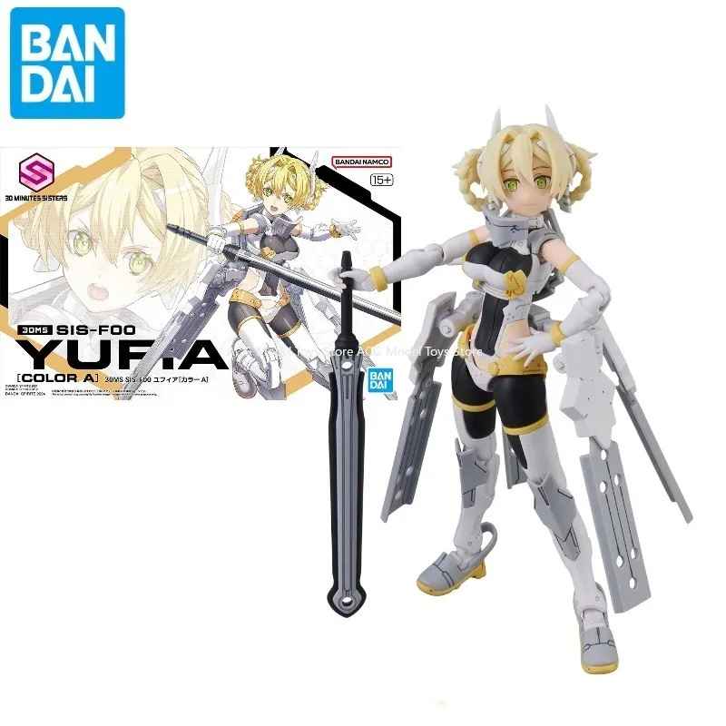 

В наличии BANDAI 30MS SIS-F00 YUFIA [Цвет A] Mobile Suit Girl Assembly Model Ver. Аниме фигурки героев коллекционные игрушки