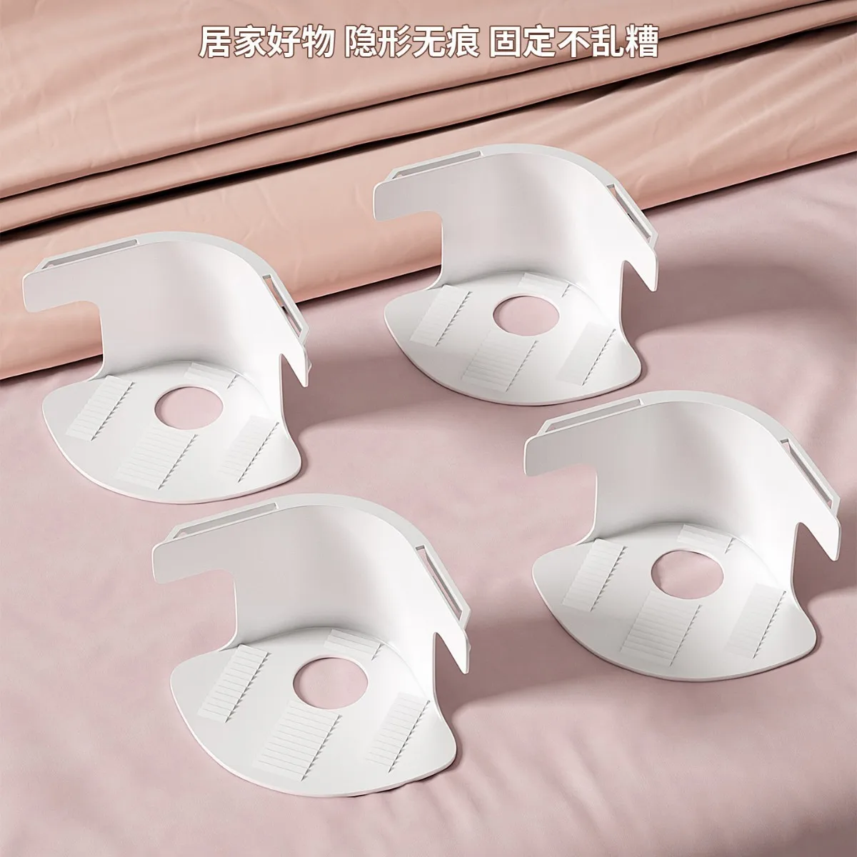 Transparent Sheet Fasteners, Anti-Slip Bed Sheet Clips, 4 Corner Holders Prevent Mattress Cover Shifting