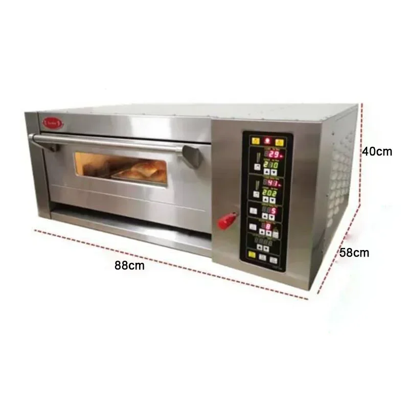 Automatic Professional Commercial 5 Tray Convection Baking For Bakery Electric Single Deck Oven