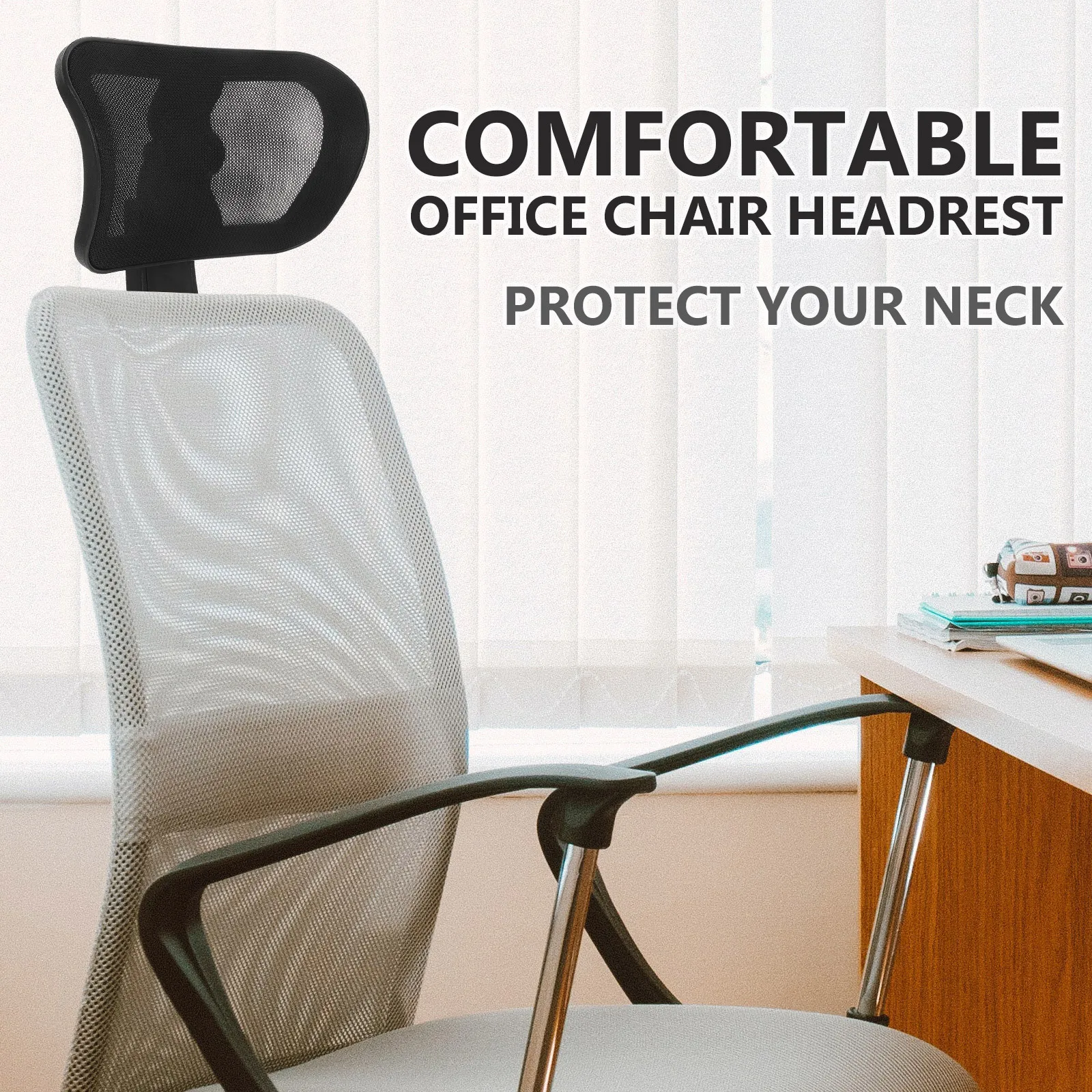

Office Chair Headrest Adjustable Computer Chair Head Pillow Ergonomic Design for Neck and Head Support Office Supply Accessory