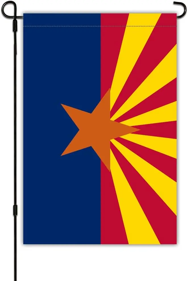 Arizona State Garden Flag 12x18 Double Sided Arizona Flags with Vivid Color for Yard Lawn Decoration, State Flag for Outdoor jjp