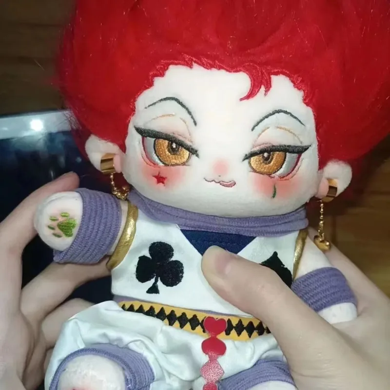 

Hunter x Hunter Hisoka Inspired Spiral Style 20cm Cotton Doll Cool Handsome High Appearance Level Plush Toy Gift for Anime Fans