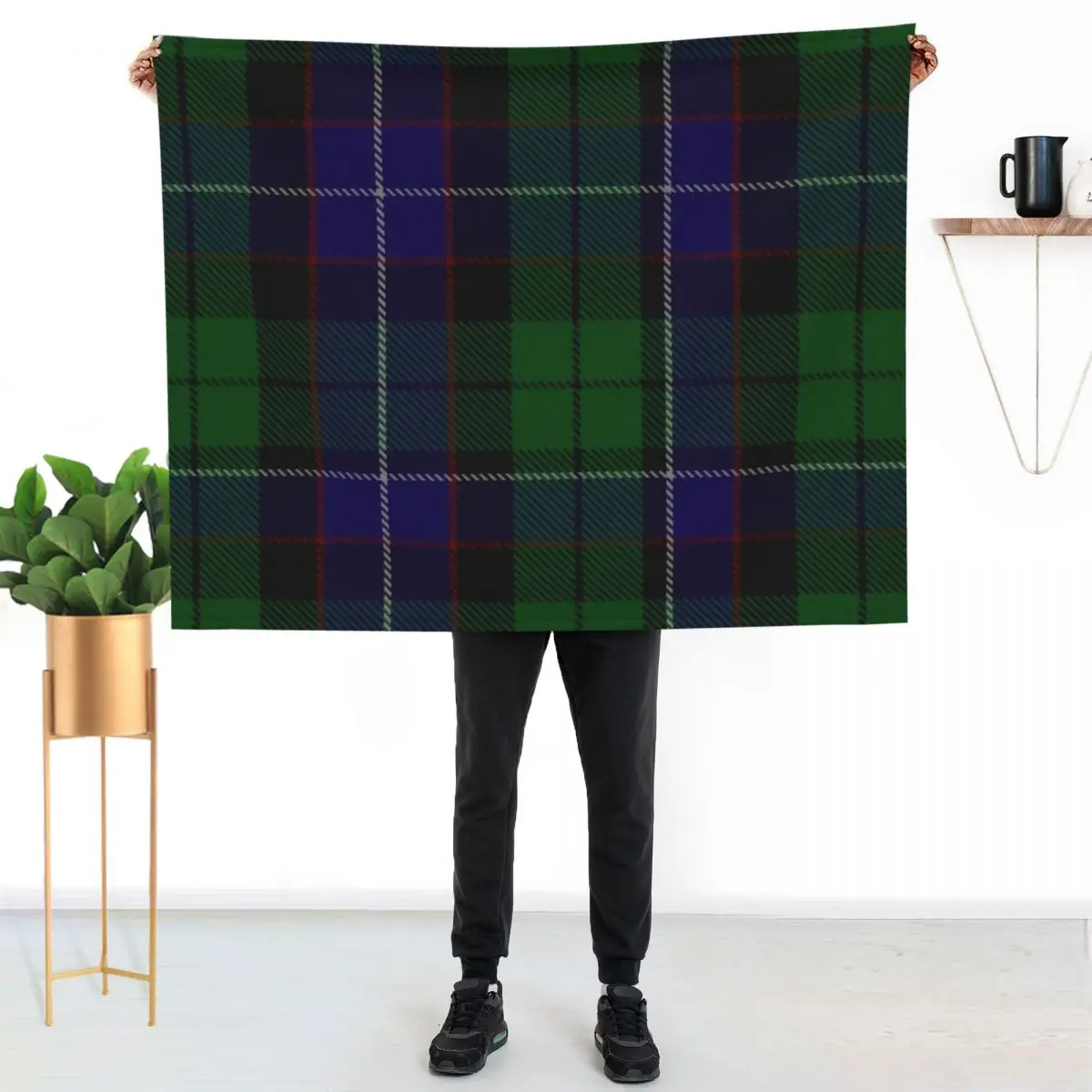 Clan Mitchell Tartan Throw Blanket Cute Plaid Nap Plaid on the sofa heavy to sleep Blankets For Baby Decorative Throw Blankets