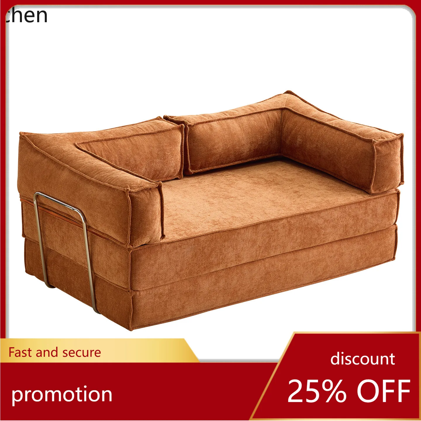 

CZ Fabric Sofa Living Room Single and Double Compression Sofa Detachable and Washable Integrated Dual-use Folding Sofa Bed
