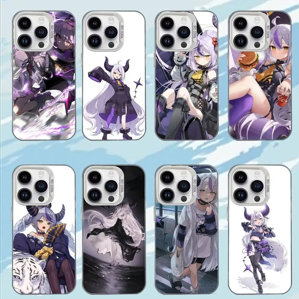 

HOLOLIVE L-Laplus Darkness Phone Case For iPhone 17,16,15,14,13,12,11,Mini,Pro,E,MAX White Matte Shockproof Cover