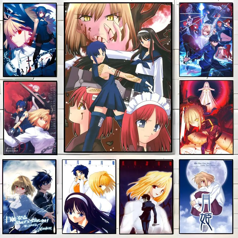 T-Tsukihime Poster High-definition Waterproof Poster Stickers, Suitable For Bedroom, Living Room, Home Decoration