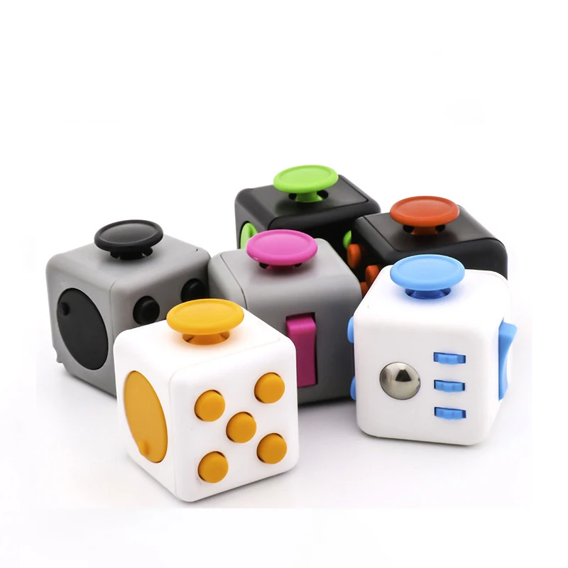 3cm Decompression Dice for Autism Adhd Anxiety, Relieve Adult Kids Stress Cube Toys, Fingertip Press Fidget Toys