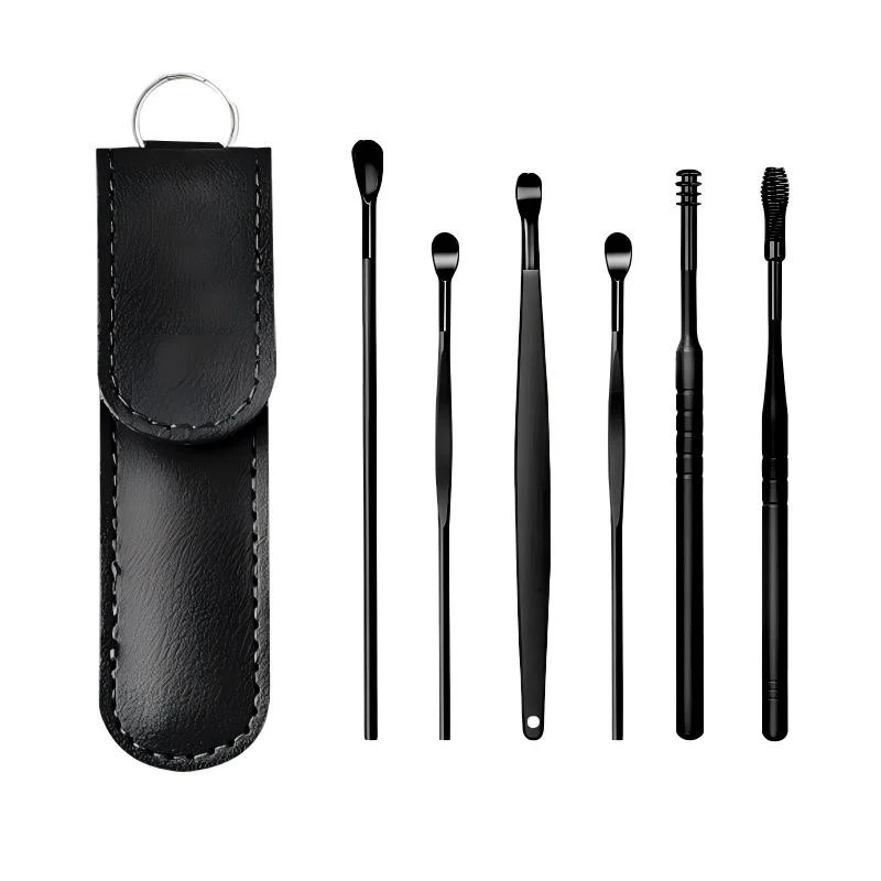 6-in-1 Ear Cleaning Tool Set, Stainless Steel Ear Pick, Massage Ear Cleaning Tool, Earwax Cleaning Tool