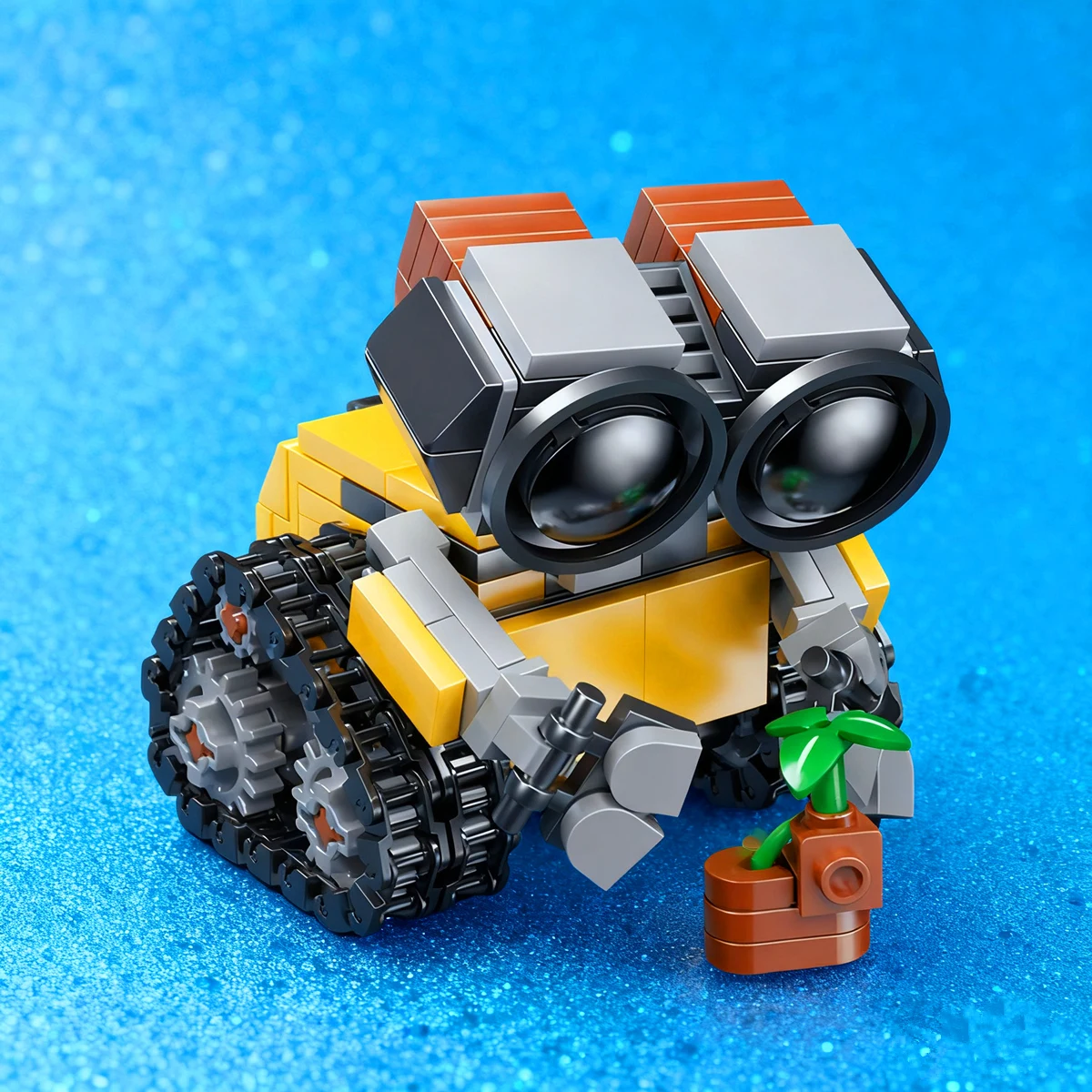 Creative Home Decor Star-Droid Series MOC-Robot Wall-E Space Figure Technical Model Diy Collection Desk Display Toy Gift