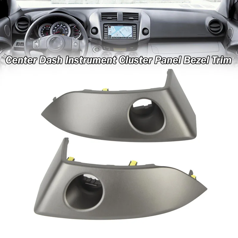 1Pair For Toyota Rav4 2006 2007-2012 Car Center Dash Air Vent Radio Bezel Trim 55413 42070 B0 Dashboard Air Vent Cover Decor