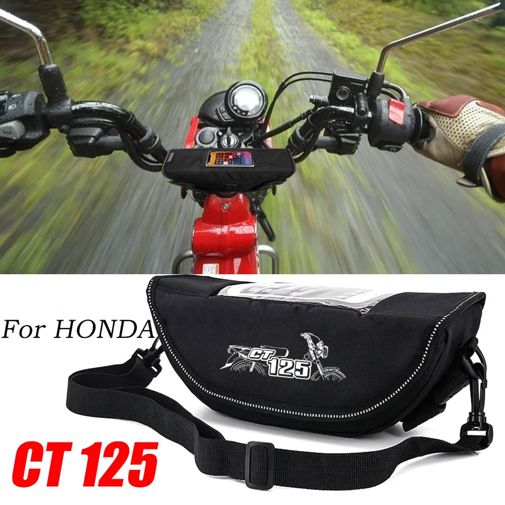 

For Honda CT125 CT 125 Motorcycle accessory Waterproof And Dustproof Handlebar Storage Bag navigation bag