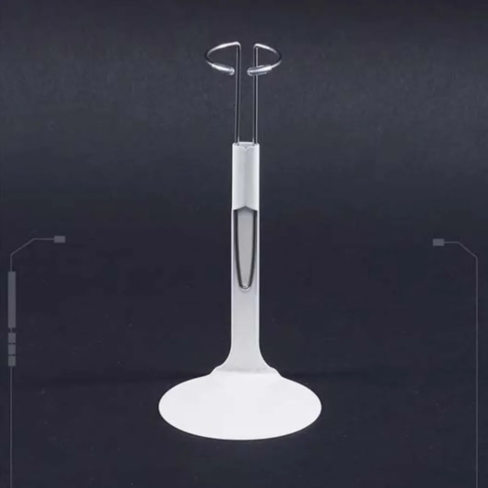 12 inch U-Shape Doll Display Stand Adjustable Metal Holder Doll Bracket Support 1/6 Scale Black White Figure Models Stand DIY