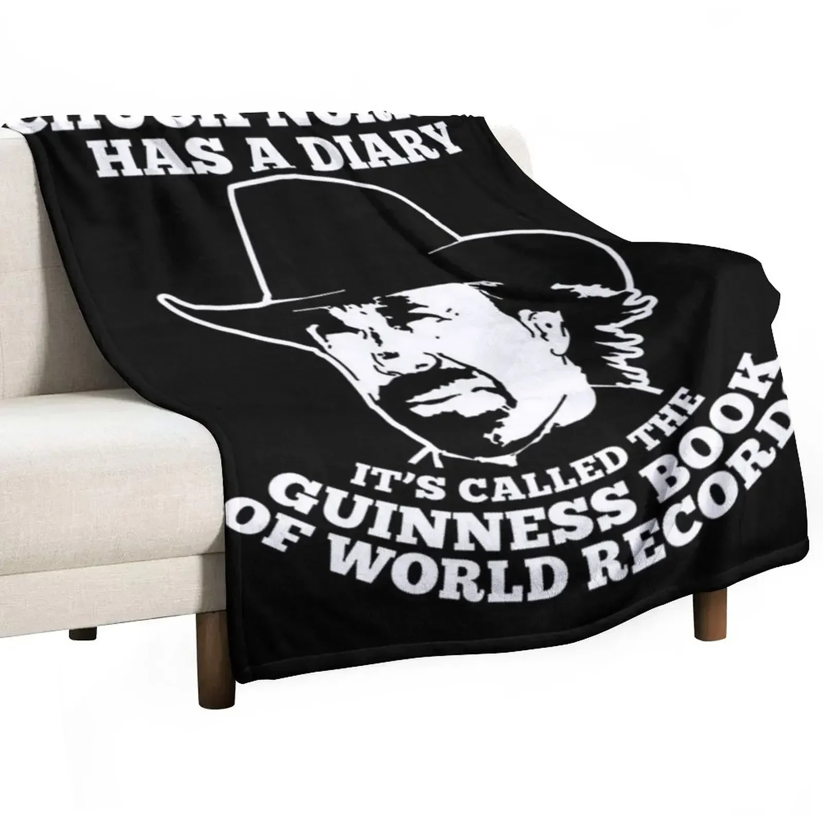 Chuck Norris Has a Diary Throw Blanket anime Luxury Throw Plaid on the sofa Blankets