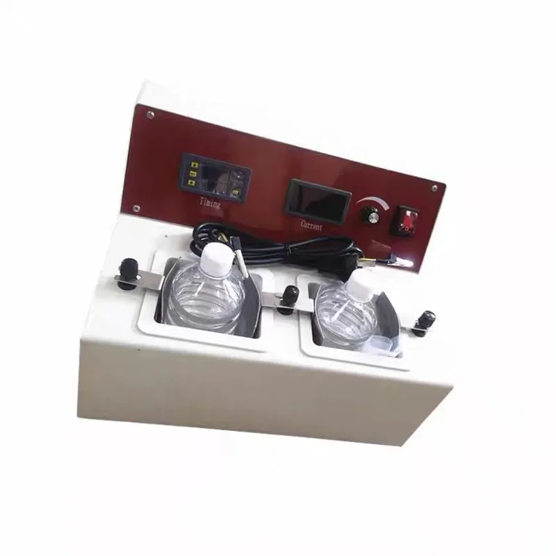 250W Groove Electropolisher Dental Electrolytic Polishing With Two Water Baths Stainless Steel Type Polisher