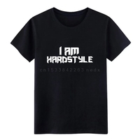 i am hardstyle by canvas t shirt men Printing tee shirt O Neck solid color Fitness Breathable Spring Autumn cool tshirt