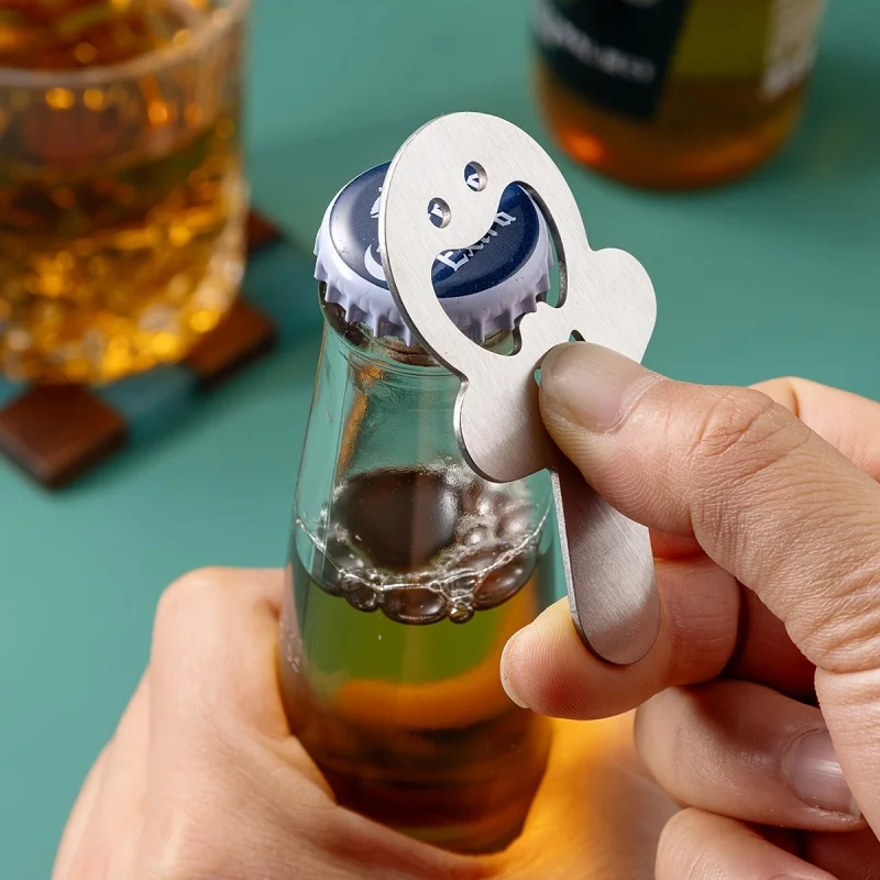Stainless Steel Bottle Openers - Ideal for Beer, Soda, Kitchen Use, Party Festive Design, Sleek End, Perfect for Bar Owners.