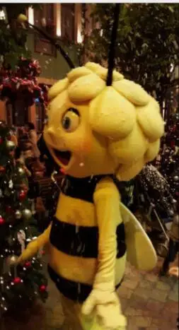 New Adult Hot Sale Foam Maya The bees Fancy Cartoon Mascot Costume Plush Christmas Fancy Dress Halloween Mascot Costume