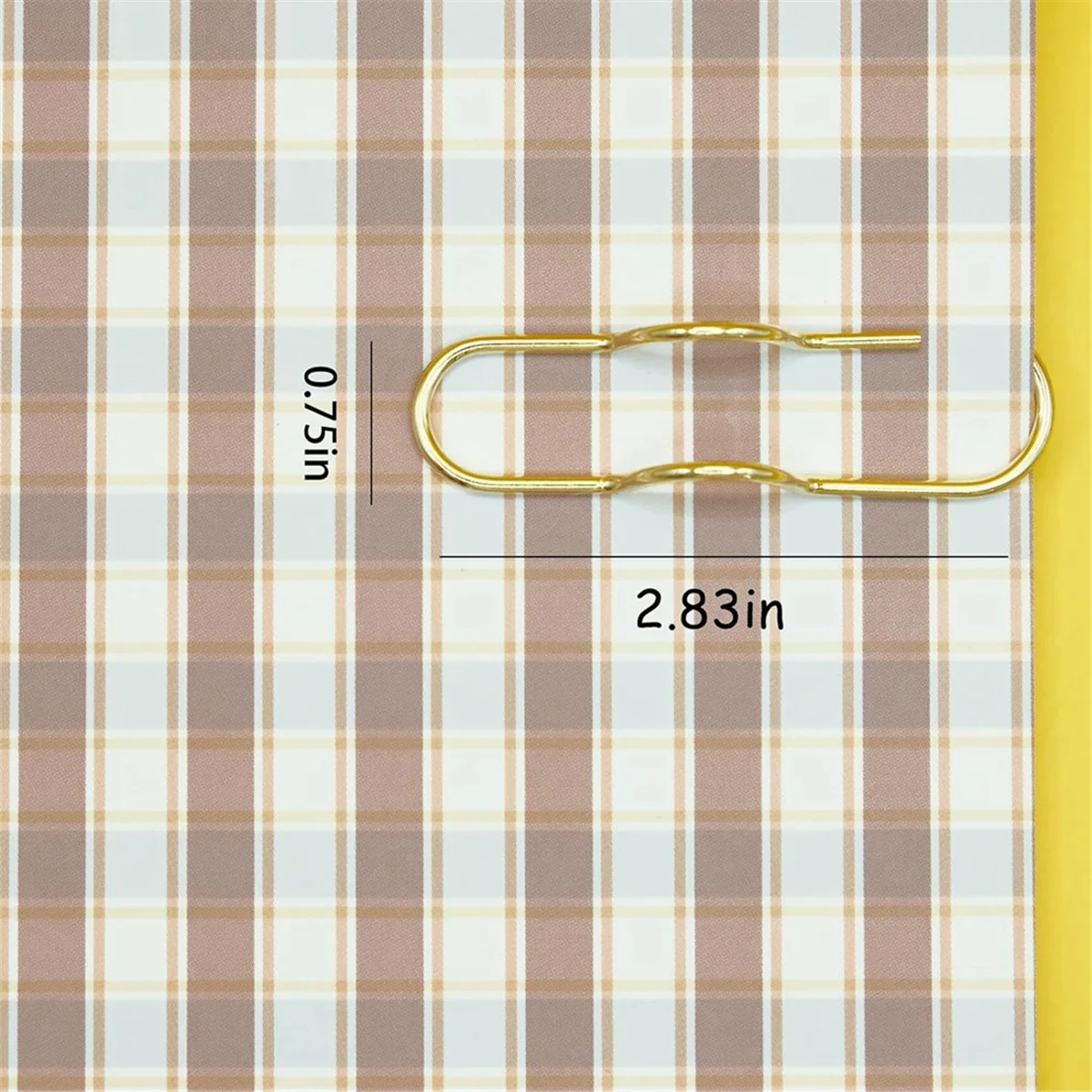 Multifunctional Metal Paper Clips and Pen Holder, Portable Office and College School Supplies Rose Gold (Pack of 20)