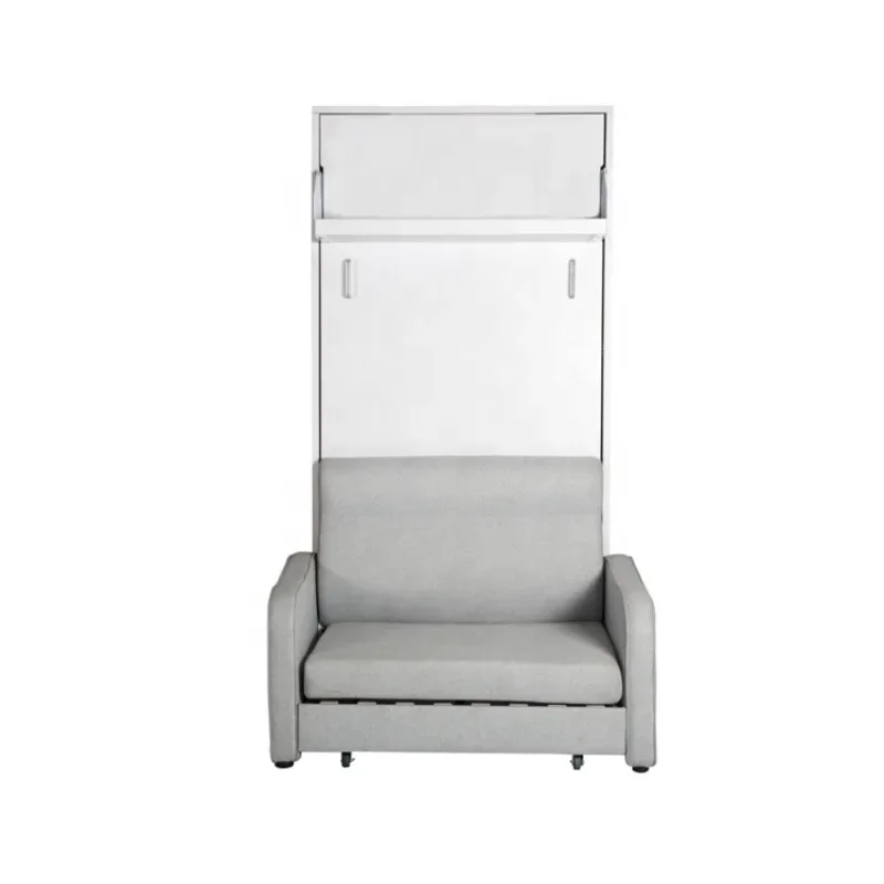 Saving Vertical Hide Away Wall Mounted Folding Sofa Wall beds mechanism hardware Murphy Beds with Sofa